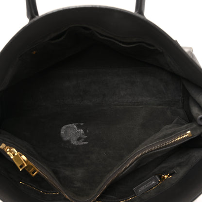 Saint Laurent Calfskin Large Sac de Jour Carryall Grey 6 of 14