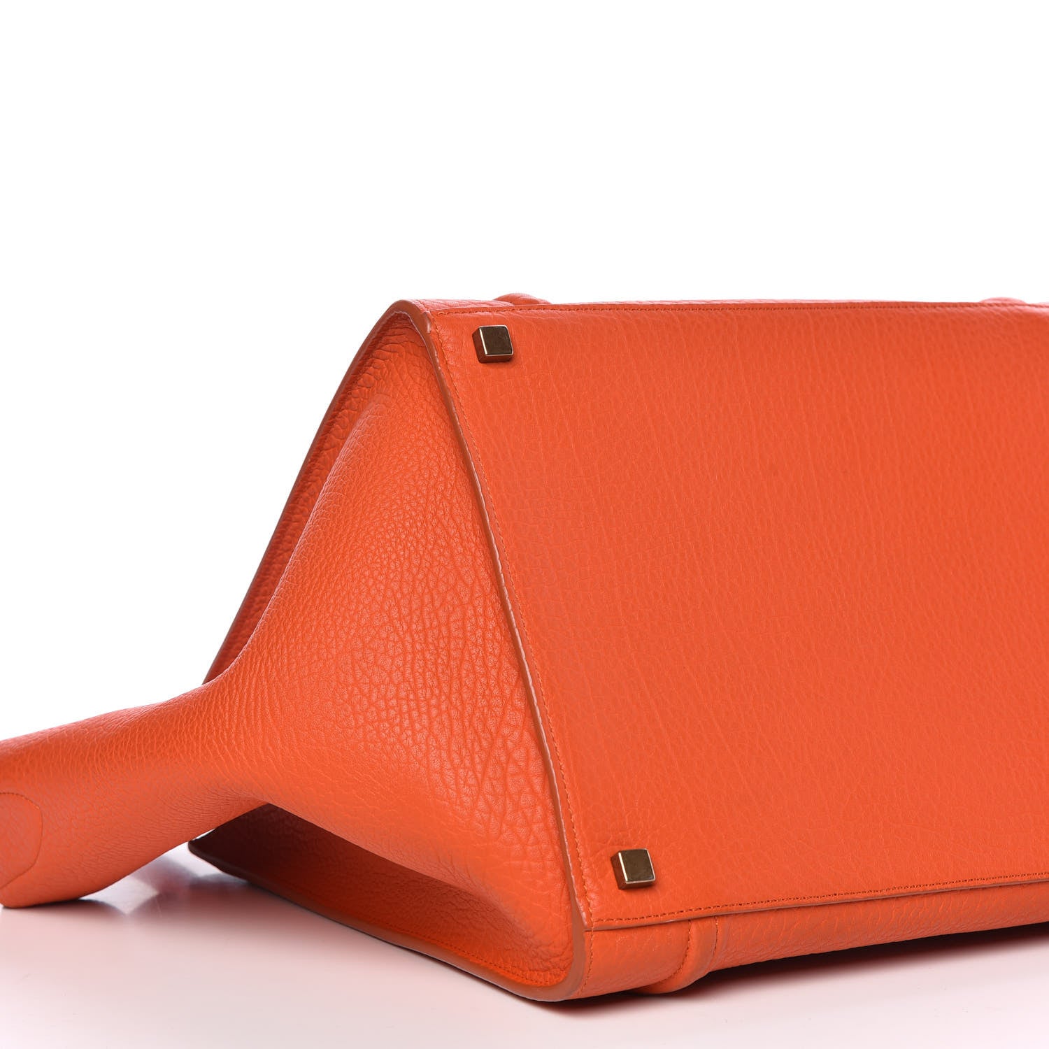 Celine Bullhide Calfskin Medium Phantom Luggage Burnt Orange 8 of 12