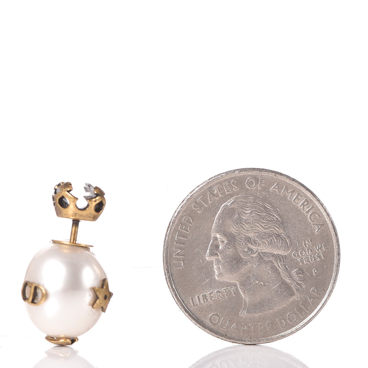 Pearl Crystal Mise En Dior Tribal Earrings