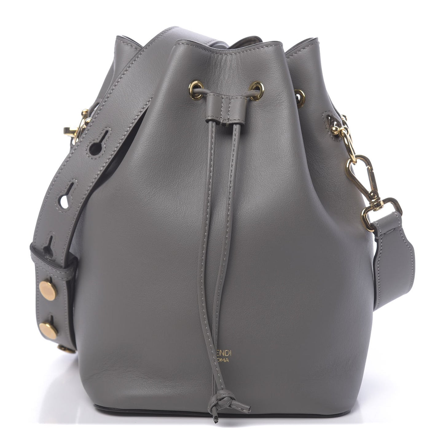 Vitello Grace Matte F is Fendi Grande Mon Tresor Bucket Bag Argilla