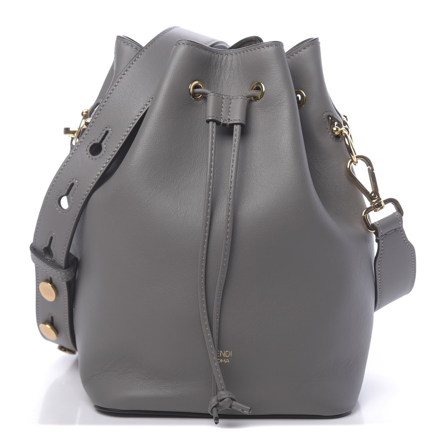 Fendi Vitello Grace Matte F is Fendi Grande Mon Tresor Bucket Bag Argilla 1 of 9