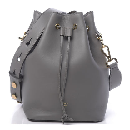Fendi Vitello Grace Matte F is Fendi Grande Mon Tresor Bucket Bag Argilla 1 of 9