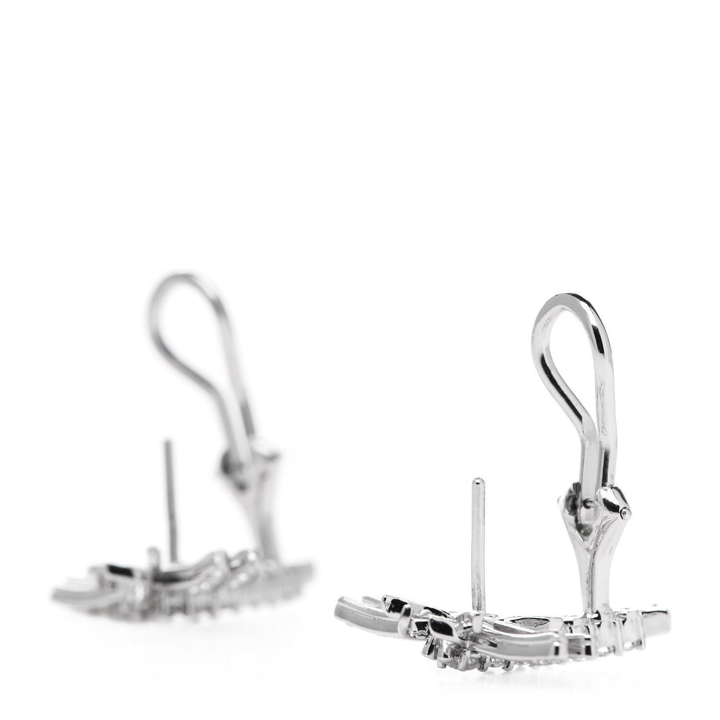 Platinum Diamond Dragonfly Earrings