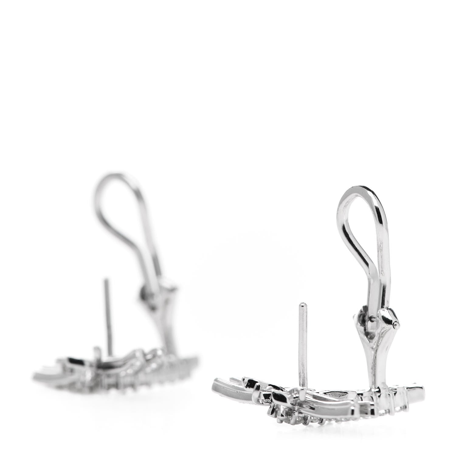 Tiffany Platinum Diamond Dragonfly Earrings 4 of 5