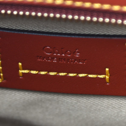 Chloe Calfskin Raffia Embroidered Small Darryl Crossbody Brown 8 of 10
