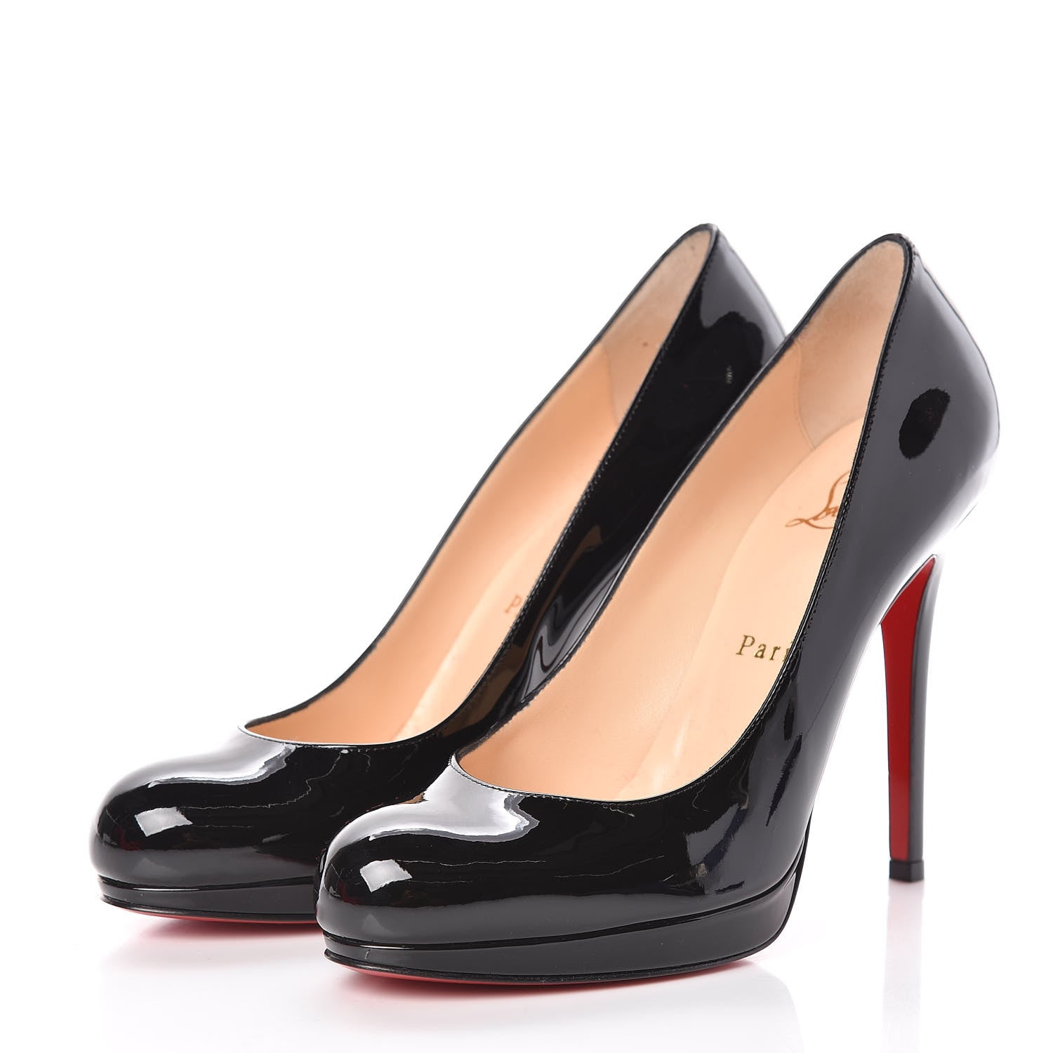 Christian Louboutin Patent New Simple 120 Pumps 36 Black 3 of 7
