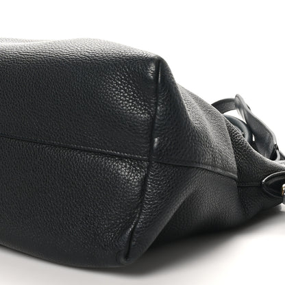 Prada Vitello Daino Tote Black 9 of 10