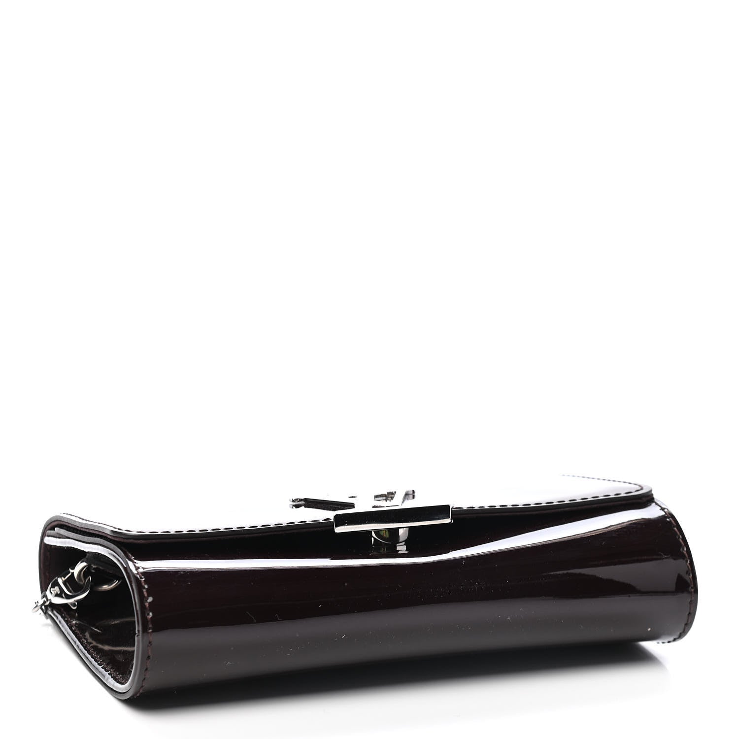 Louis Vuitton Patent Louise PM Chain Clutch Black 3 of 7