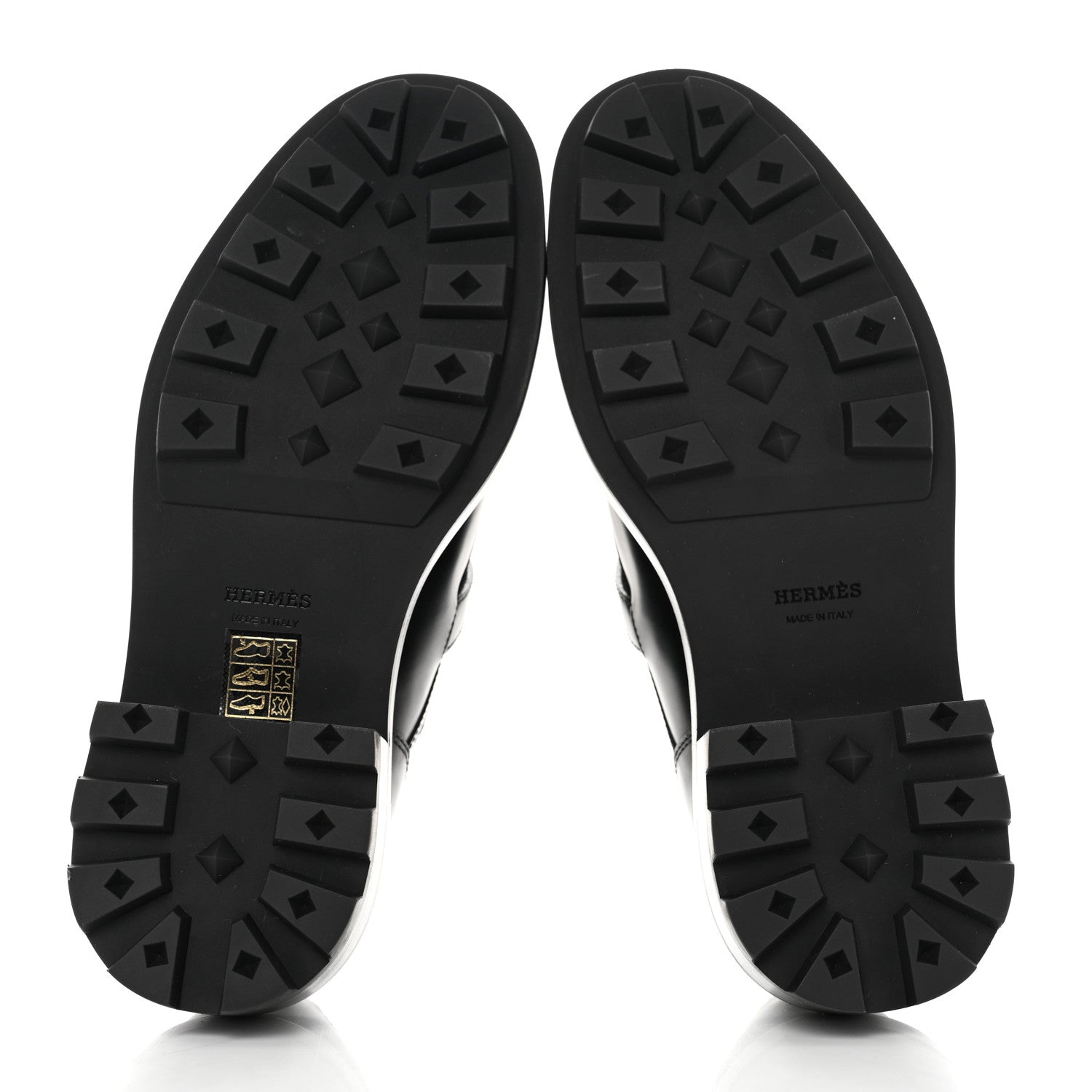 Hermes Glossed Calfskin First Oxford 35.5 Black 5 of 9