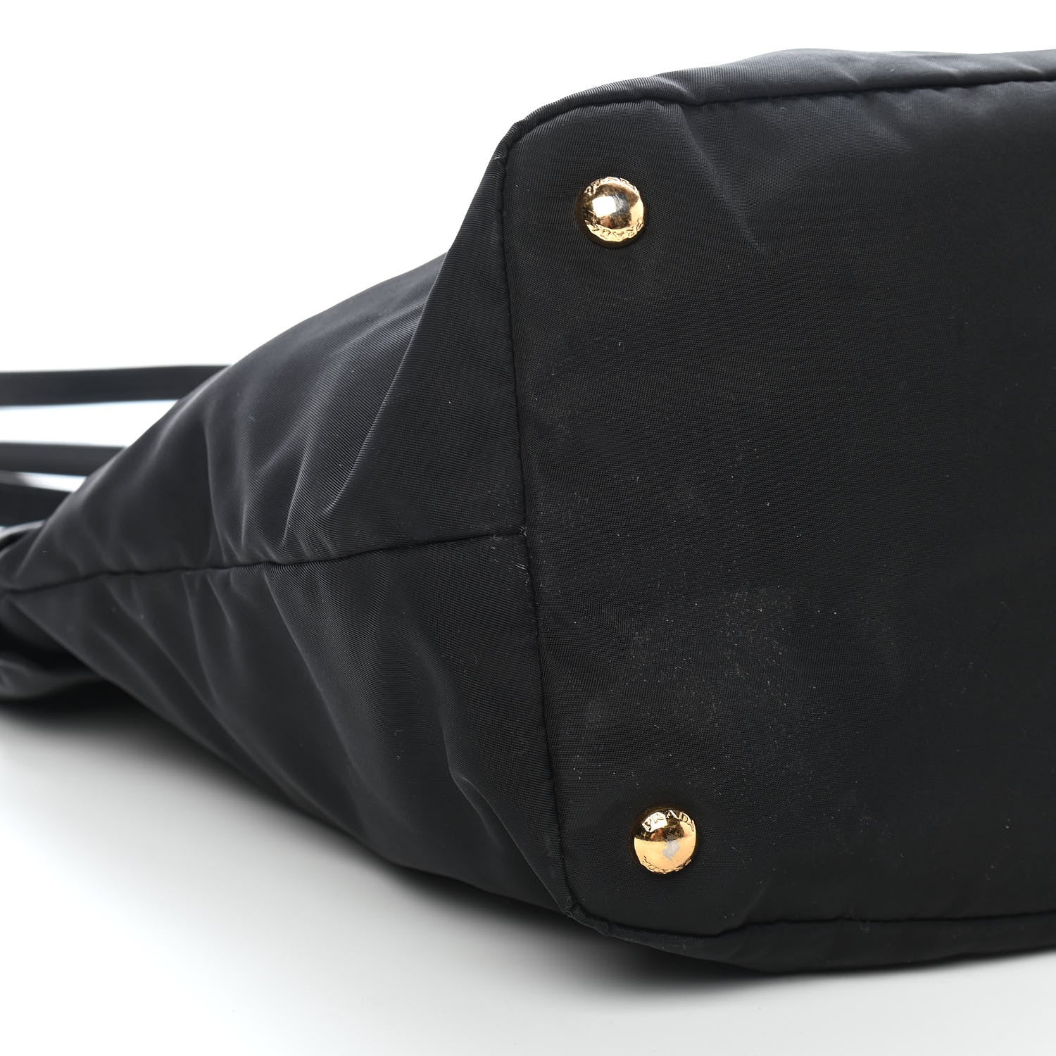 Prada Tessuto Nylon Saffiano Tote Black 7 of 9