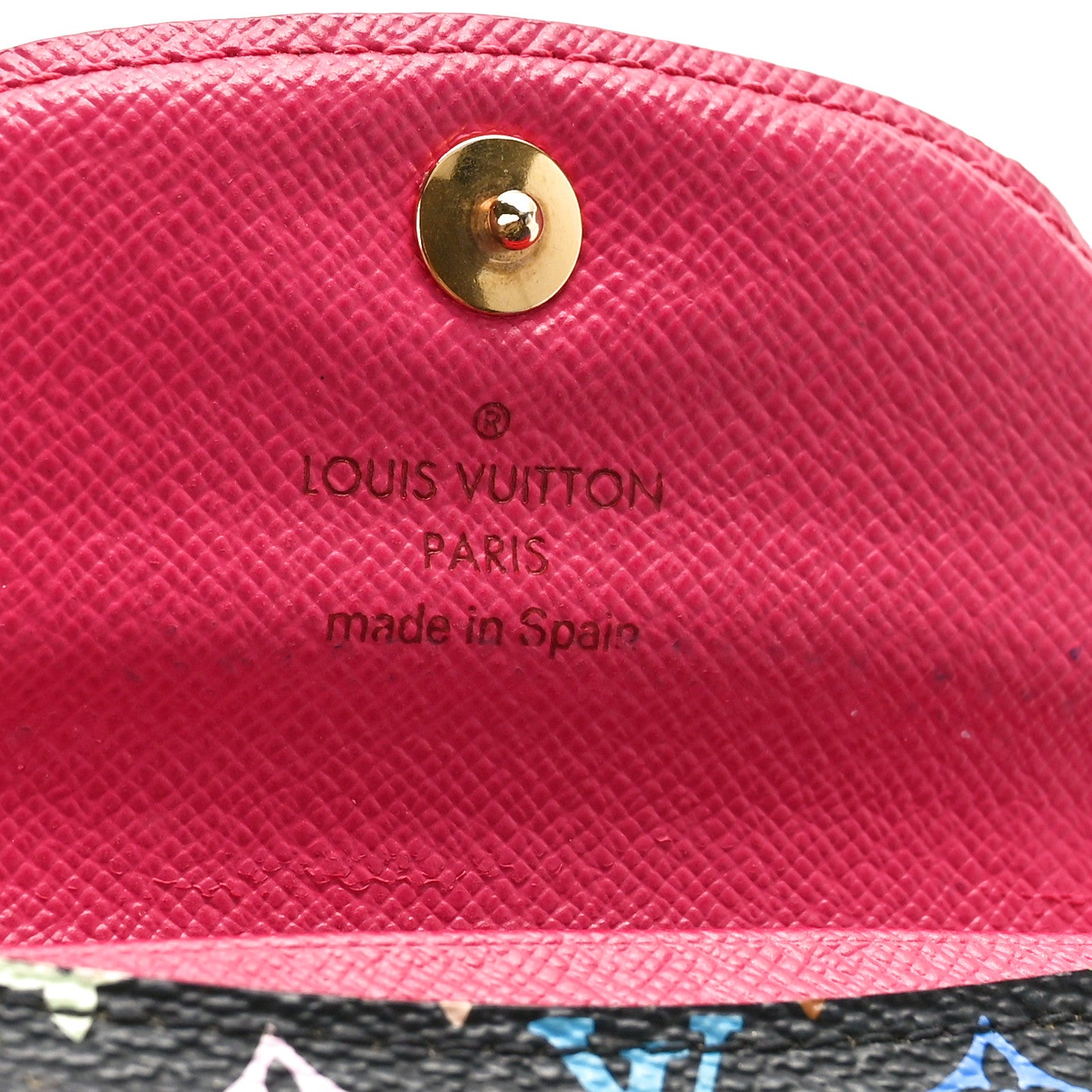 Louis Vuitton Monogram Multicolor Business Card Holder Black Grenade 6 of 10