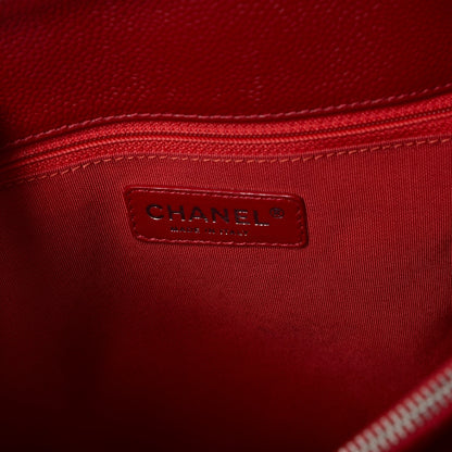 Chanel Caviar Quilted Grand Shopping Tote GST Red 6 of 11