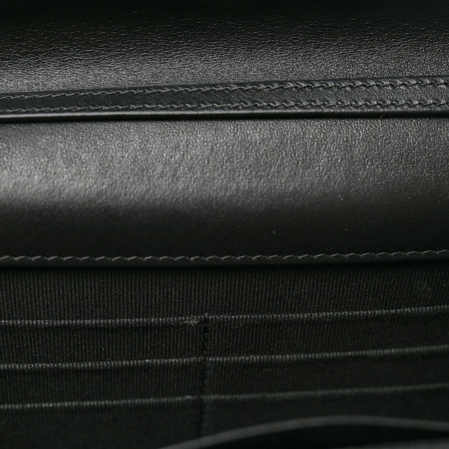 Patent Calfskin Quilted Reissue Wallet On Chain WOC So Black