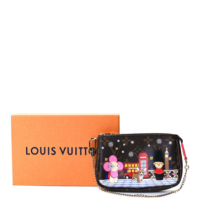 Louis Vuitton Monogram 2021 Christmas Animation London Mini Pochette Accessories Red 9 of 9