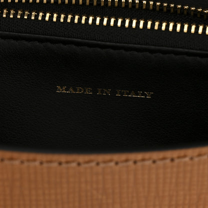 Burberry House Check Bridle Calfskin Small Madison Buckle Bag Tan 9 of 16