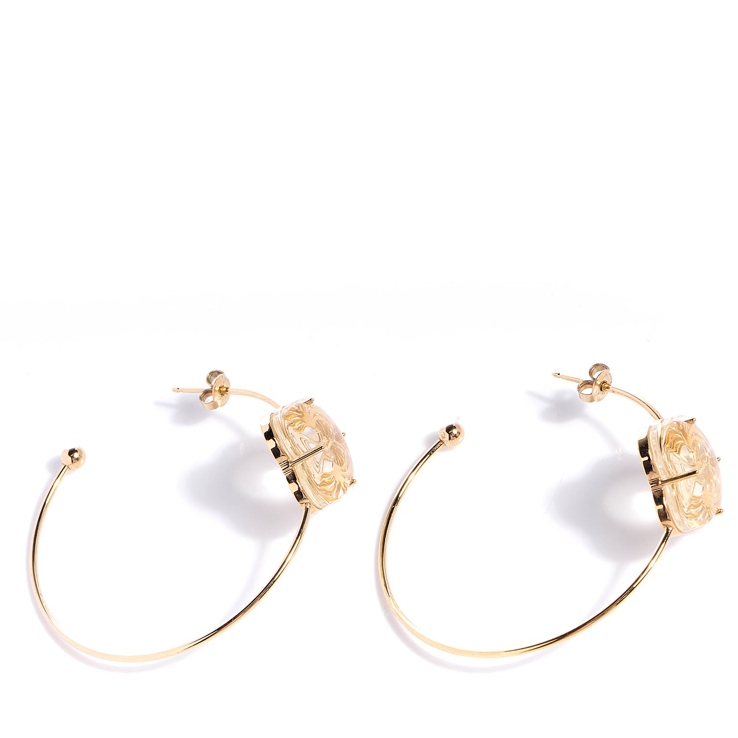 Louis Vuitton A La Folie Hoop Earrings Gold 1 of 4