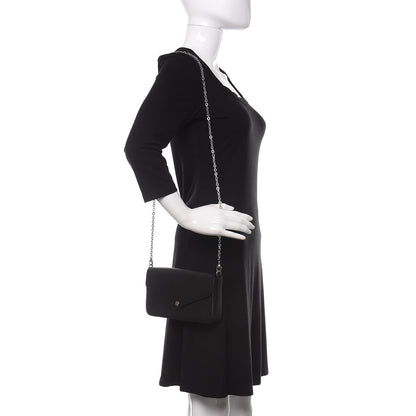Louis Vuitton Epi Pochette Felicie Black 2 of 11