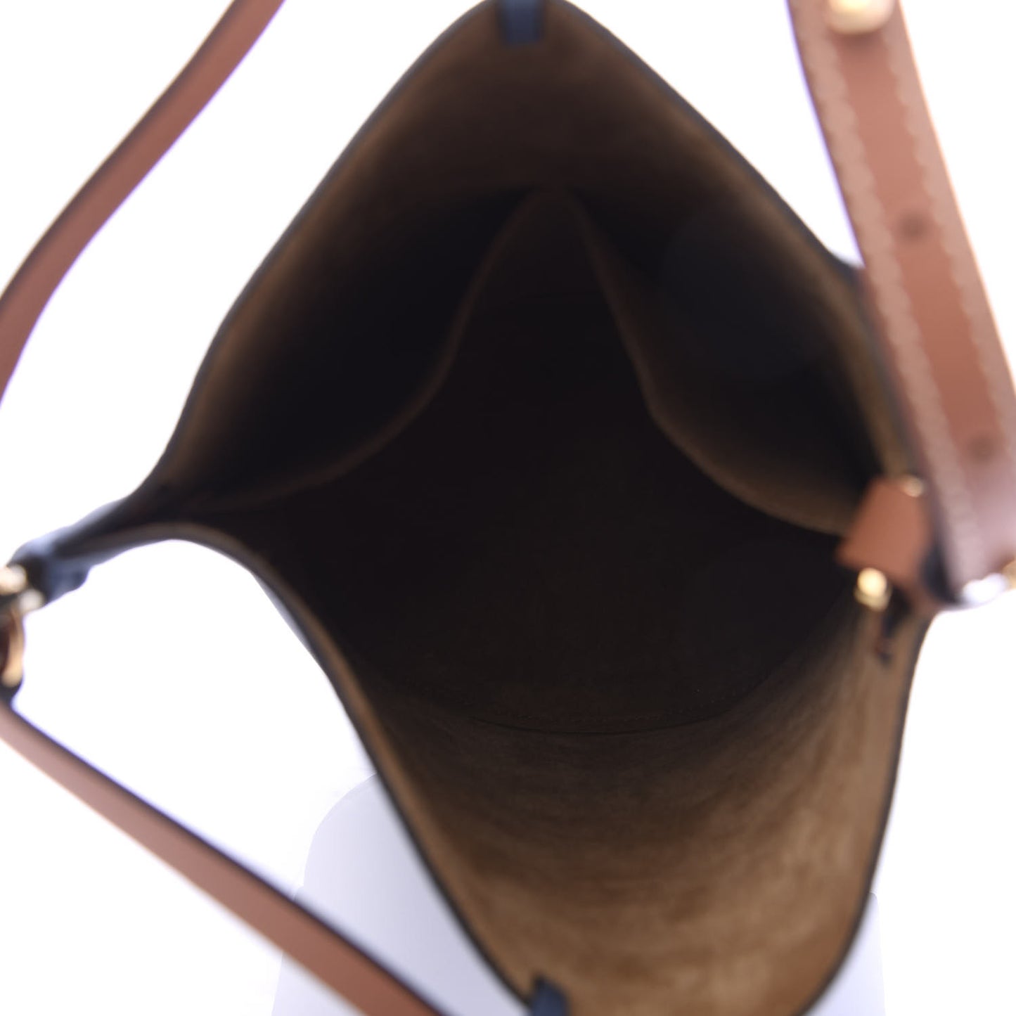 Calfskin Gate Bucket Bag Steel Blue