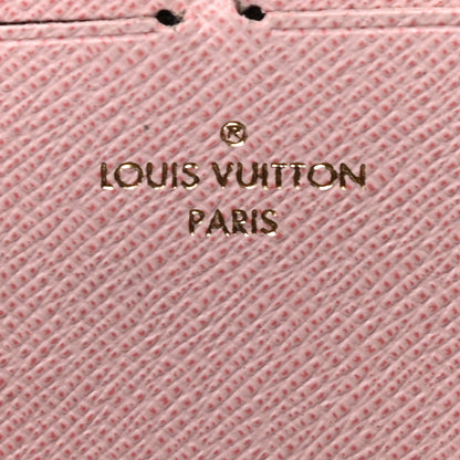 Louis Vuitton Damier Ebene Clemence Wallet Rose Ballerine 6 of 8