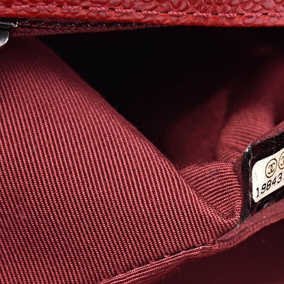 Chanel Caviar Quilted New Medium Boy Flap Dark Red 7 of 13