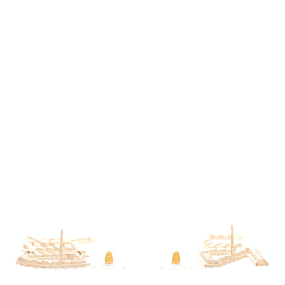 Chanel Crystal Cha-Nel Logo Drop Earrings Gold 3 of 5
