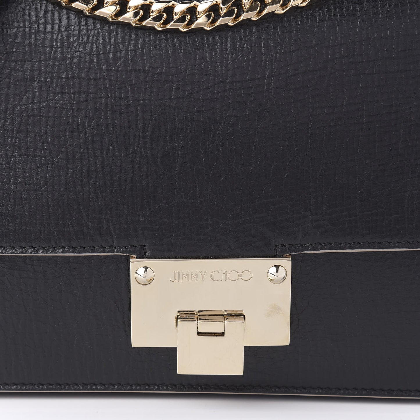 Washed Crinkled Calfskin Rebel Shoulder Bag Black