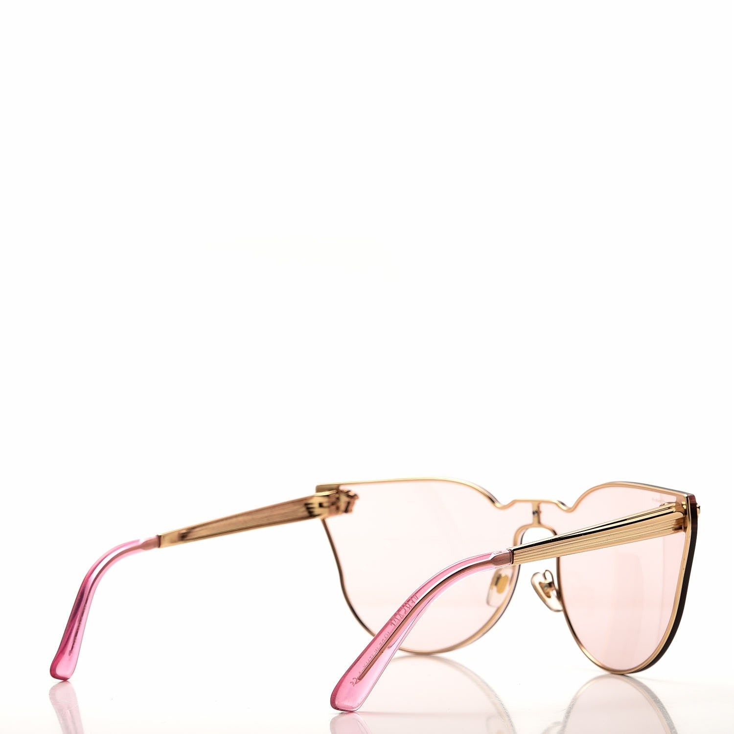 Versace Medusa Cat Eye JJ Sunglasses 2120 Pink Gold 3 of 7