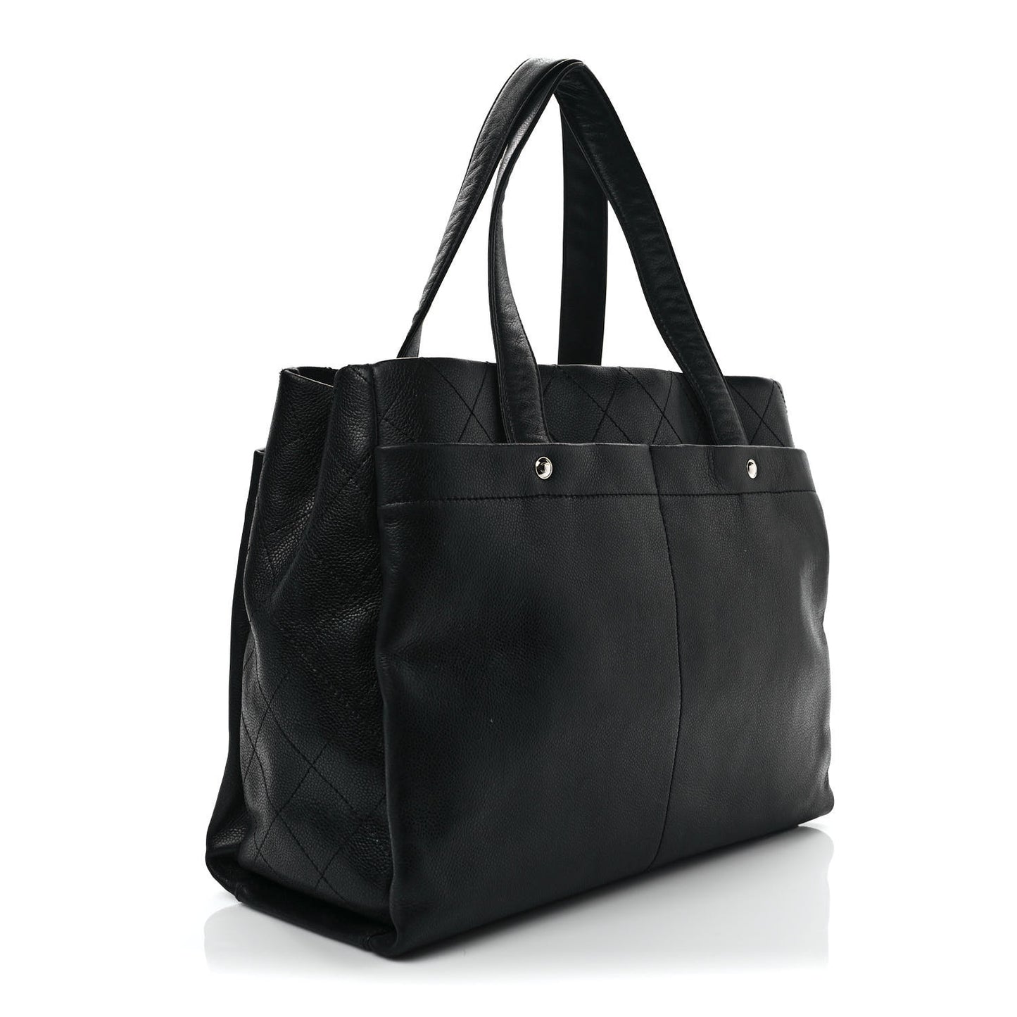 Caviar Executive Cerf Shopper Tote Black