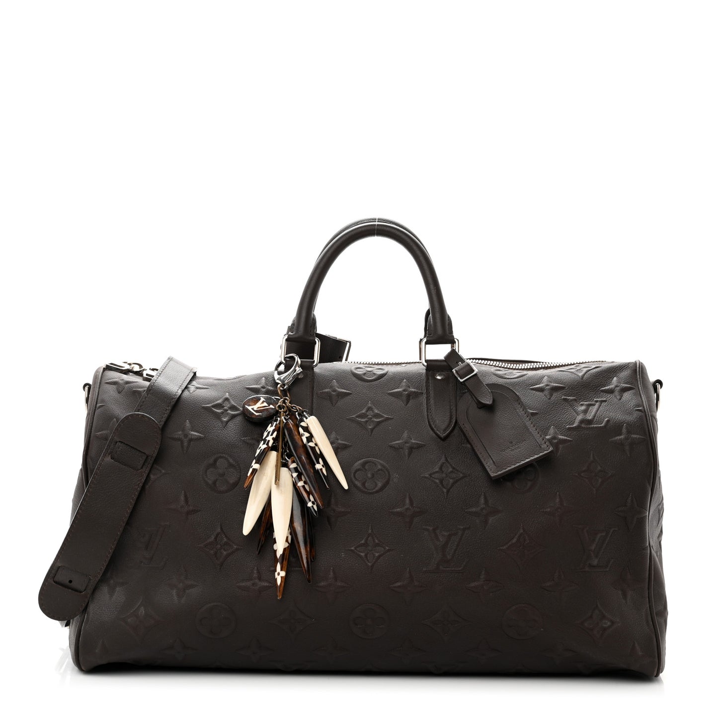 X EDUN Monogram Revelation Keepall 45 Bandouliere Brown