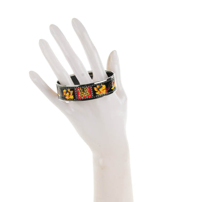 Hermes Enamel Printed Medium Brazil Bracelet 70 2 of 6