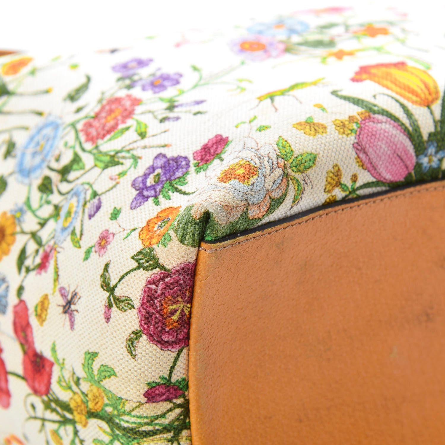 Gucci Canvas Large Floral Flora Joy Tote Yellow 9 of 17