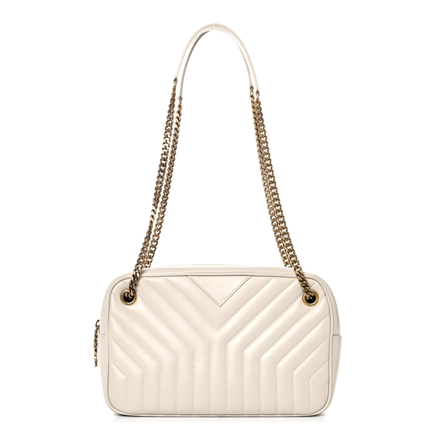 Calfskin Matelasse Joan Camera Bag Crema Soft