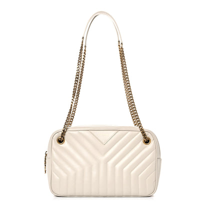Saint Laurent Calfskin Matelasse Joan Camera Bag Crema Soft 3 of 12