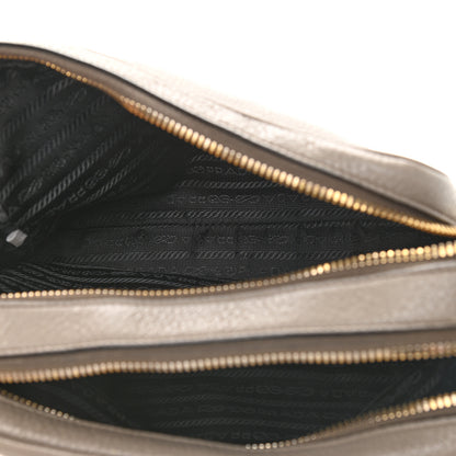 Prada Vitello Daino Medium Double Zip Shoulder Bag Argilla 6 of 15