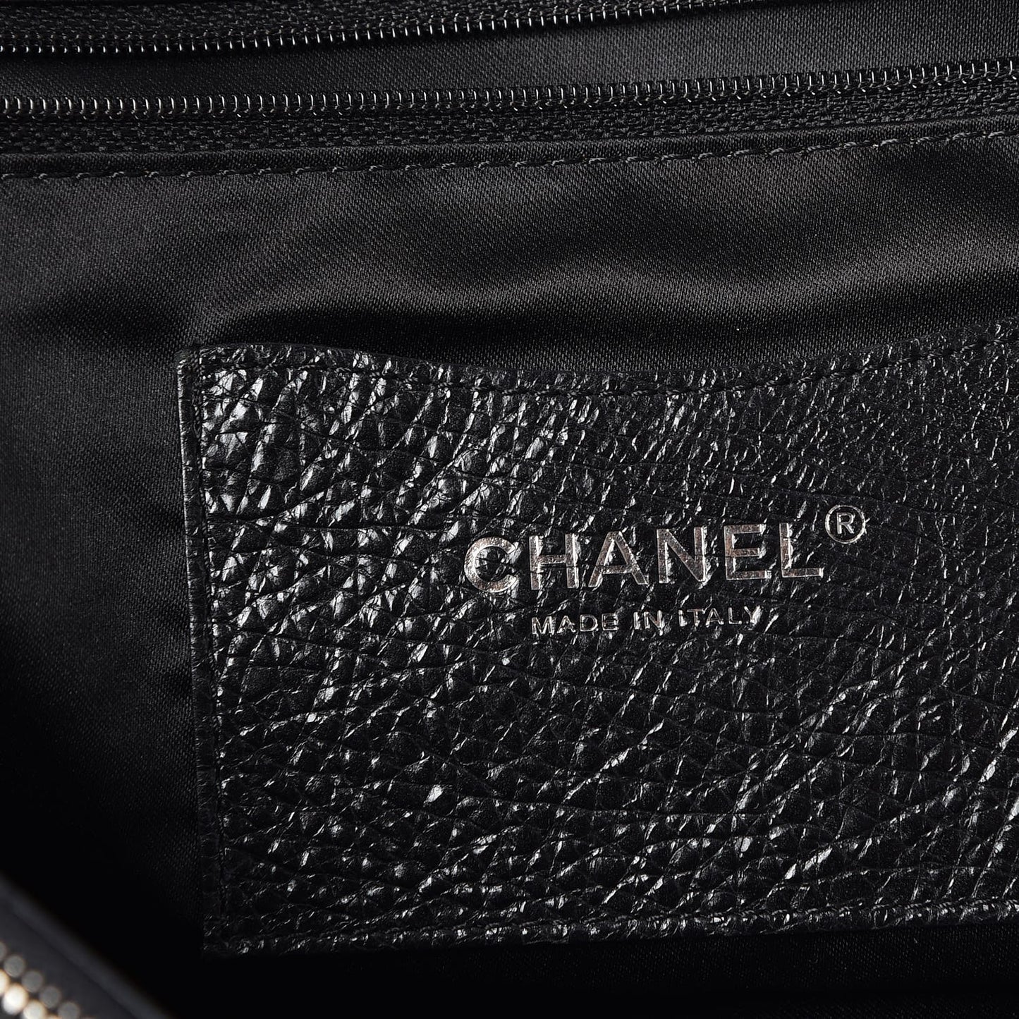 Glazed Calfskin XL On The Road Tote Black