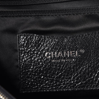 Chanel Glazed Calfskin XL On The Road Tote Black 7 of 7