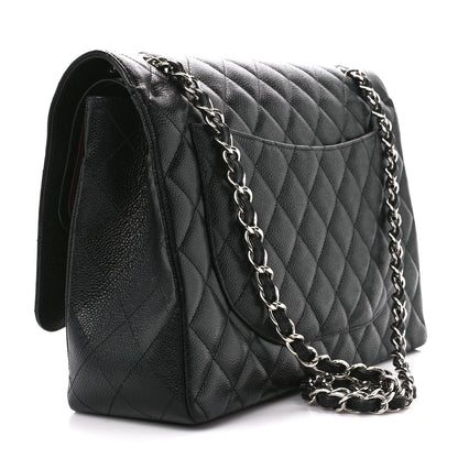 Chanel Caviar Quilted Maxi Double Flap Black 3 of 12