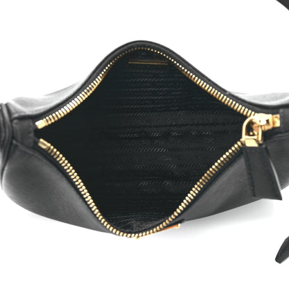 Prada Saffiano Lux Mini Re-Edition Shoulder Bag Black 5 of 13