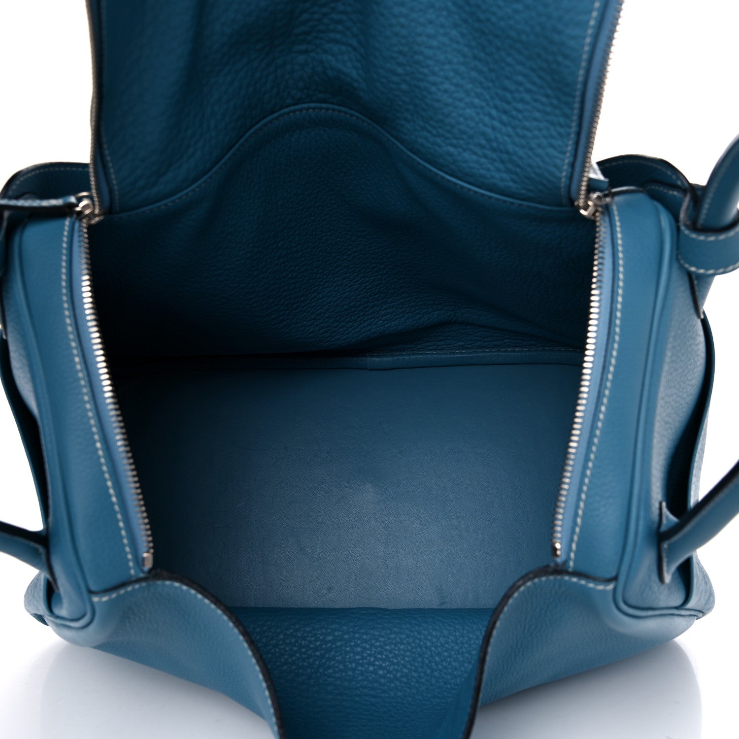 Hermes Taurillon Clemence Lindy 34 Bleu Jean 4 of 11