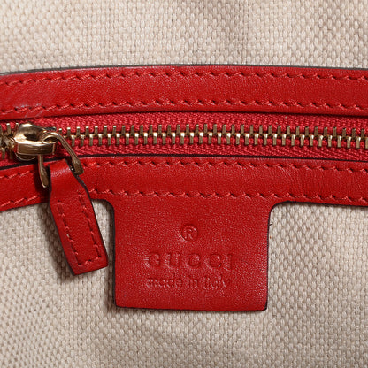 Gucci Monogram Medium Valentine Top Handle Bag Red 6 of 7
