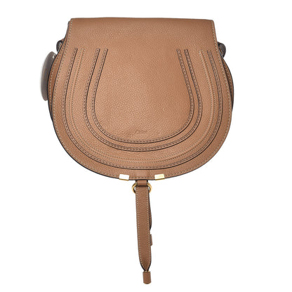 Chloe Calfskin Medium Marcie Round Crossbody Bag Nut 1 of 10