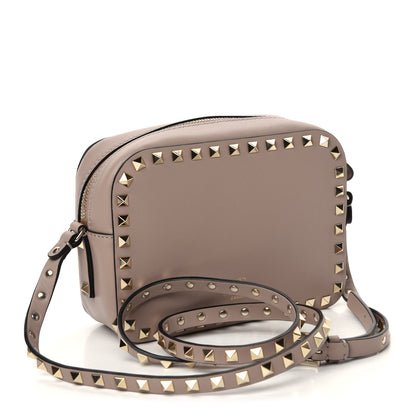 Valentino Garavani Calfskin Rockstud Camera Crossbody Bag Poudre 3 of 9
