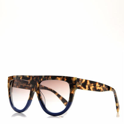 Celine Shadow Sunglasses CL 41026/S Havana Blue 1 of 7