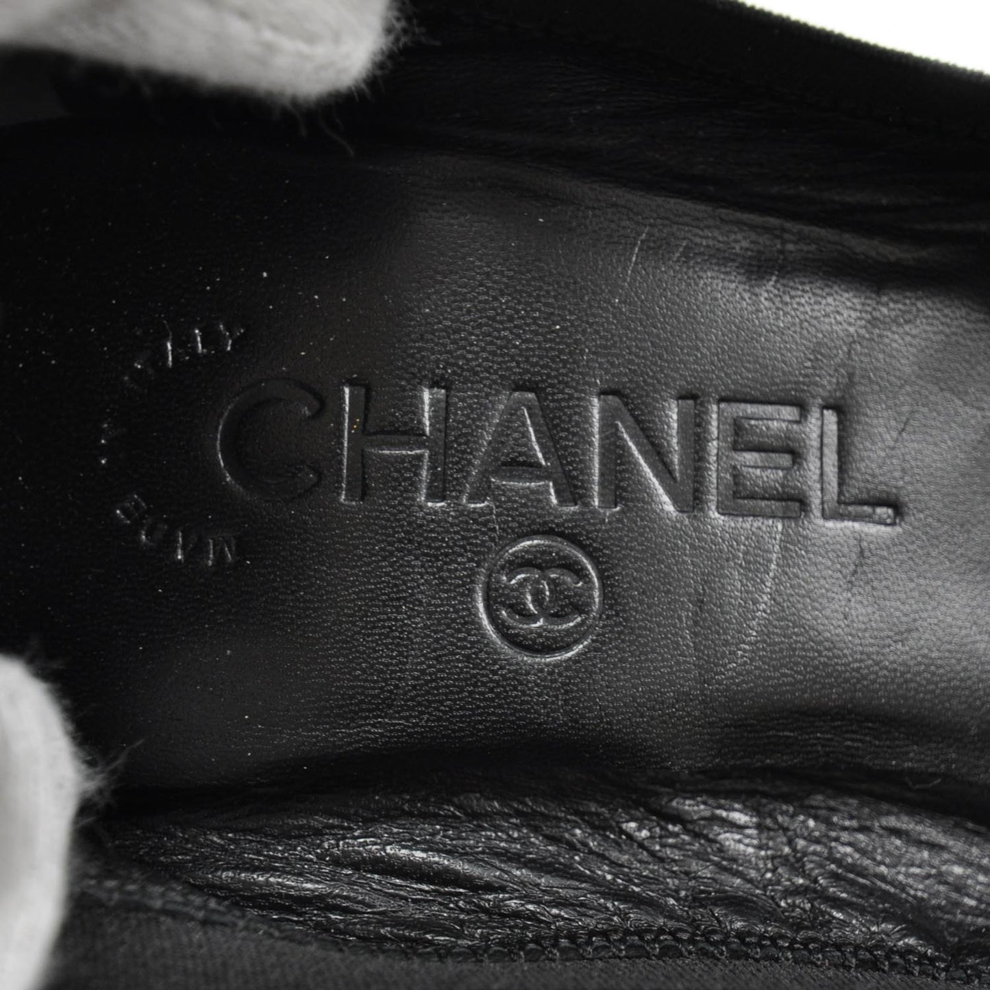 Leather Elastic Stretch Spirit CC Pumps 38 Black