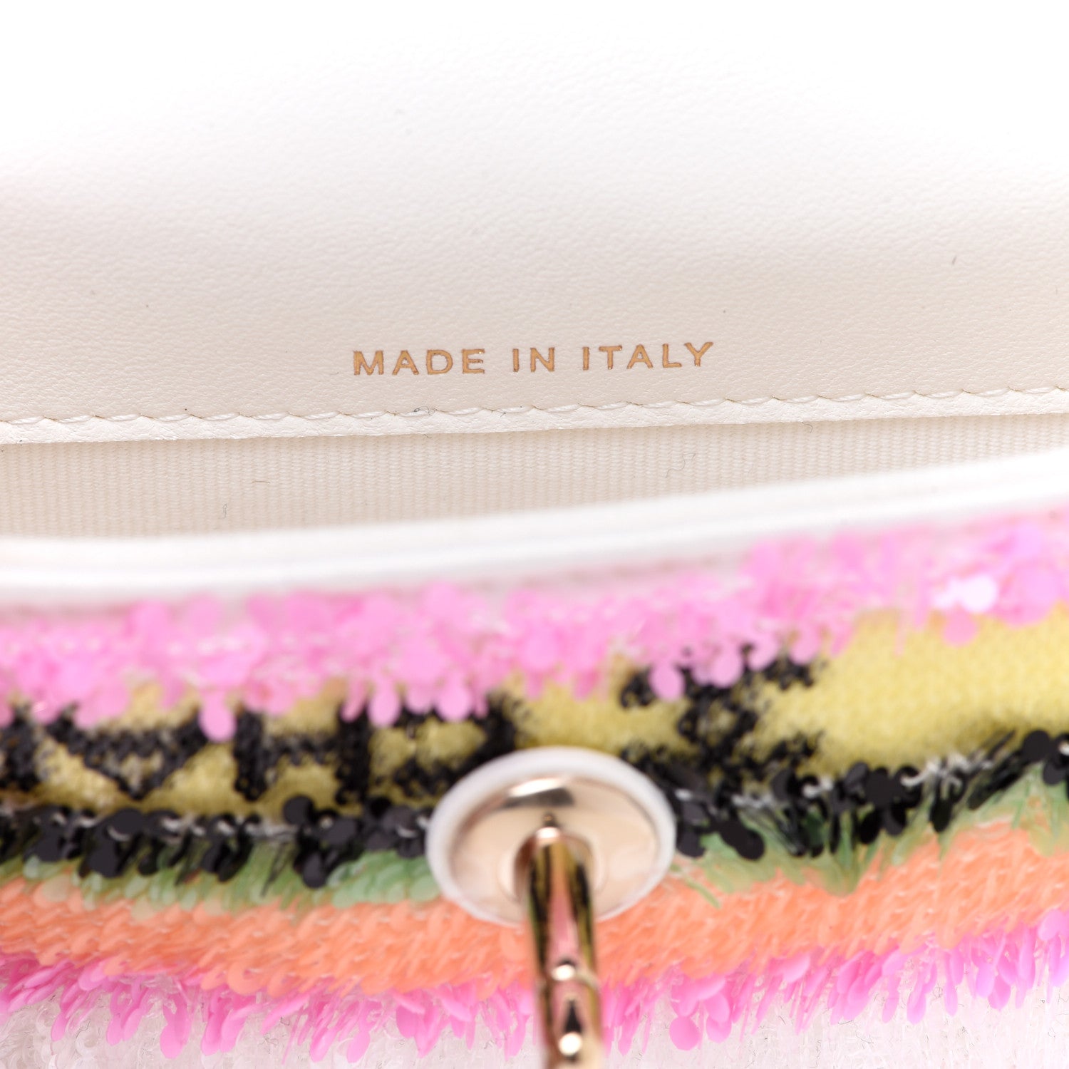 Chanel Sequin COCO Clutch With Chain Multicolor 7 of 8