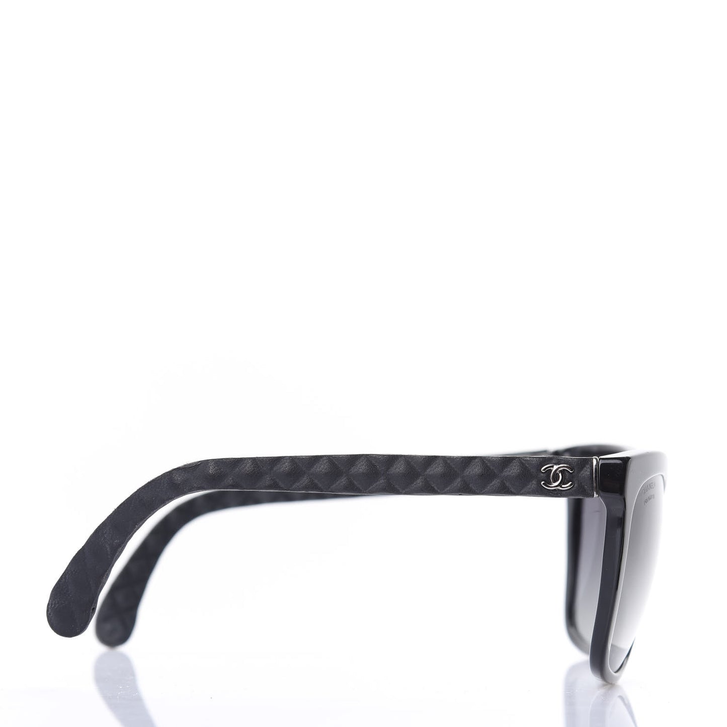Acetate Quilted Polarized Butterfly CC Sunglasses 5288-Q Black