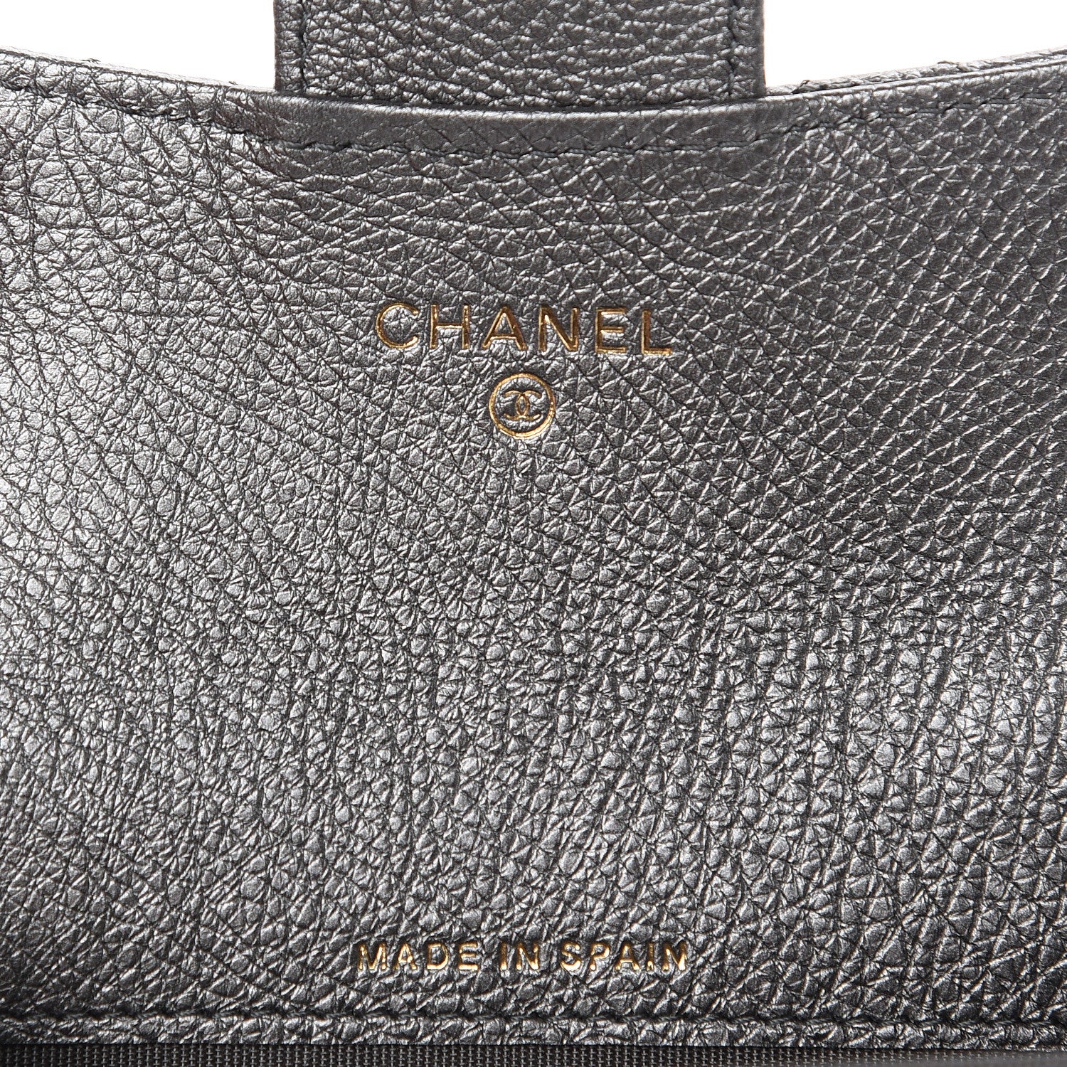 Chanel Metallic Calfskin Quilted Reissue Flap Card Holder Grey 6 of 9