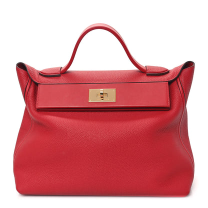 Hermes Togo Swift 24/24 35 Rouge Piment Rouge Vif 1 of 11
