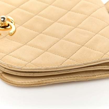 Chanel Lambskin Quilted Flap Waist Belt Bag 75 30 Beige 17 of 24
