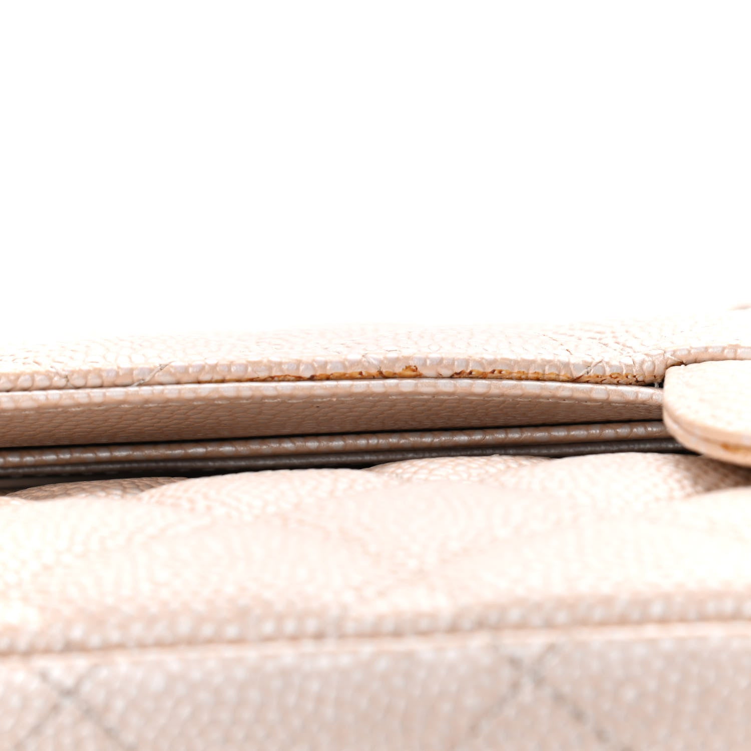 Chanel Iridescent Caviar Quilted Jumbo Double Flap Beige 12 of 18